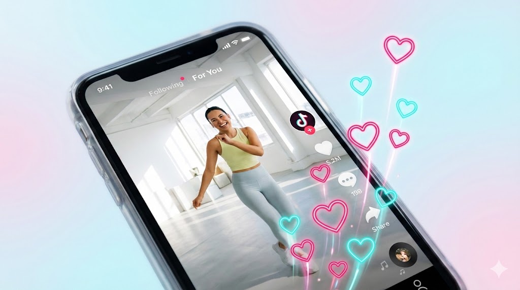 Creators gaining TikTok likes using Socioblend tools