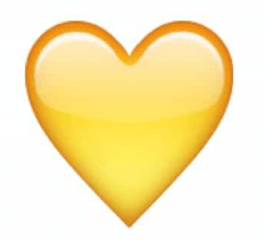 yellow heart emoji snapchat