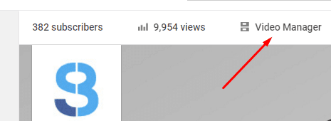 video manager - youtube