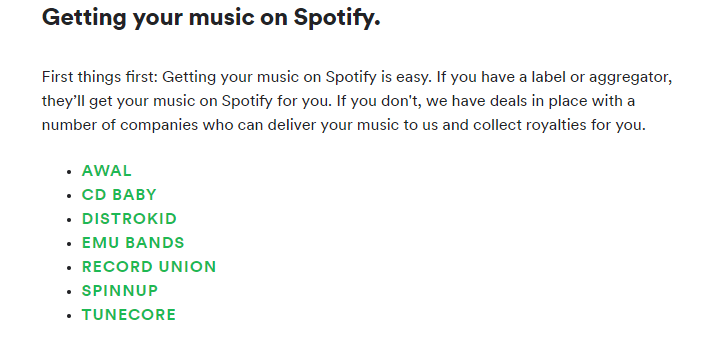 get music on spotify