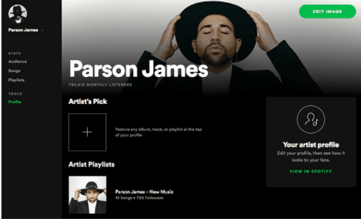 spotify profile