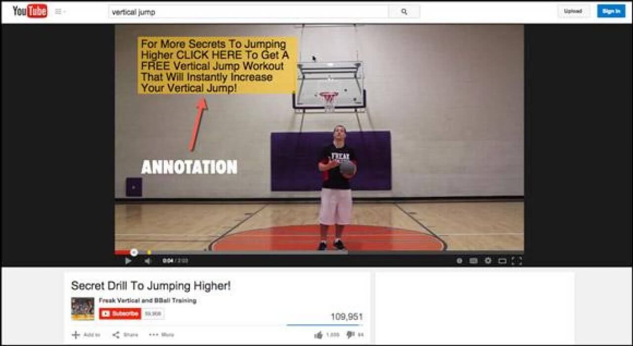 youtube annotations mobile