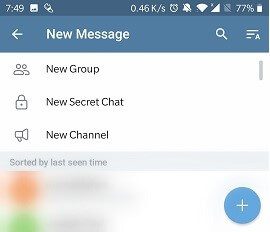 creating channel on telegram step 2