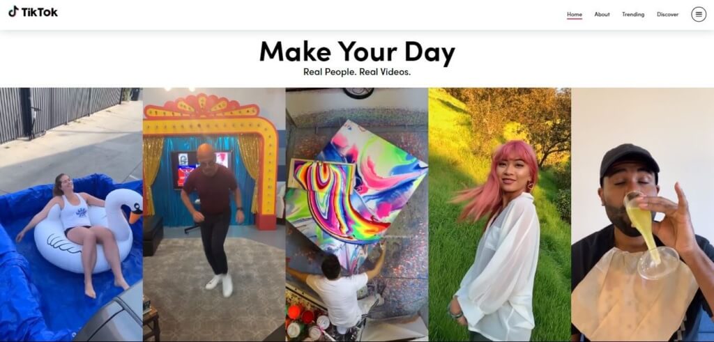 Make your day feature on Tiktok