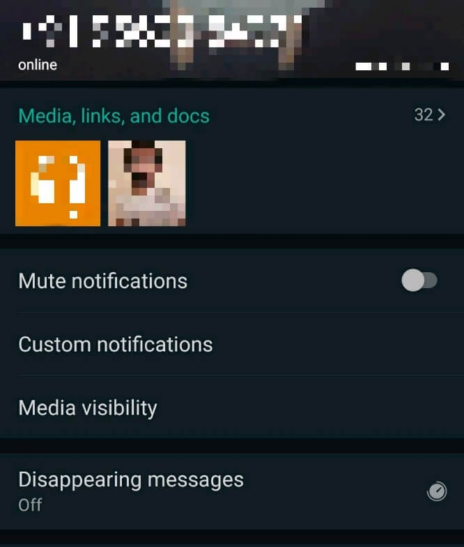 whatsapp disappearing message