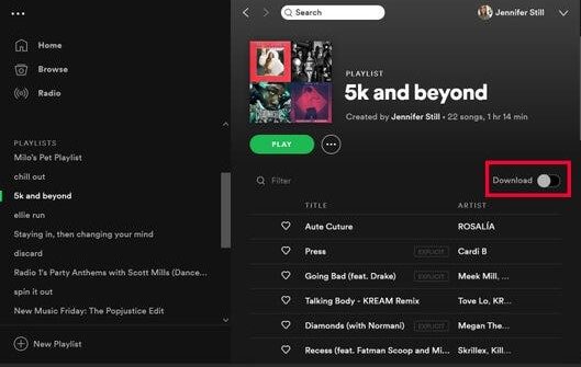 how to download spotify music on desktop