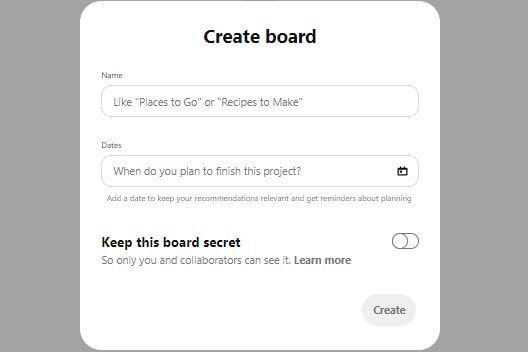Create a Board