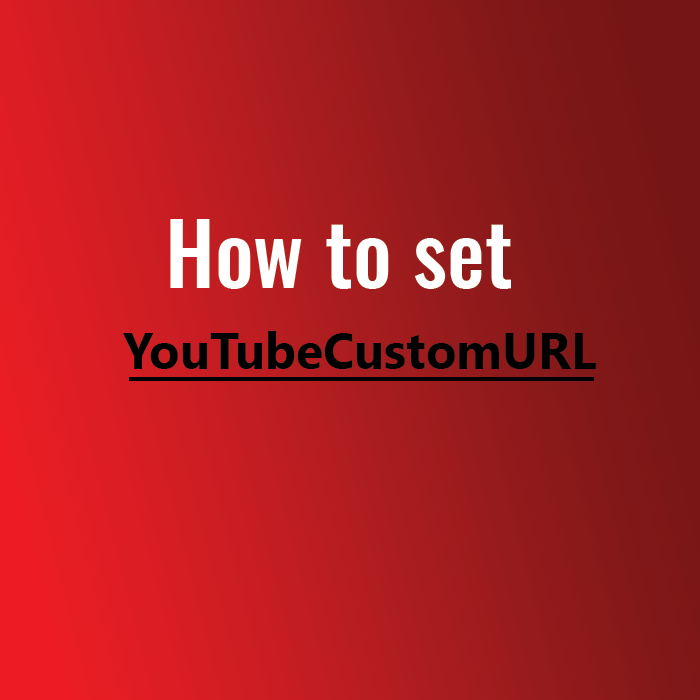 How to set custom url for Youtube