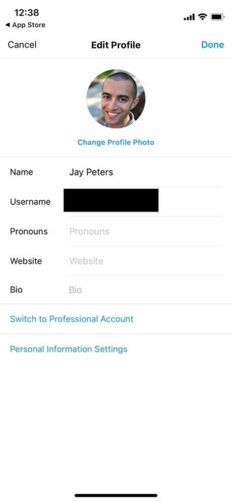 How to add Pronoun to Instagram Bio