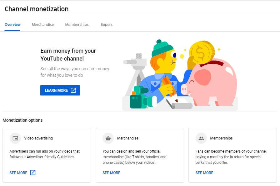 Youtube Channel Monetization: Ways to make money online 