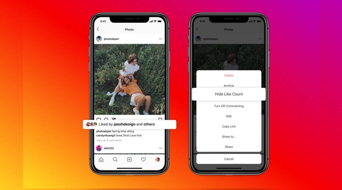 How to hide Instagram and Facebook Likes Count with the new update