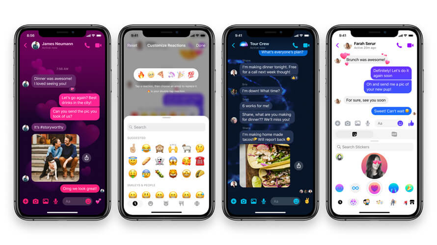 Facebook Messenger New Chat themes