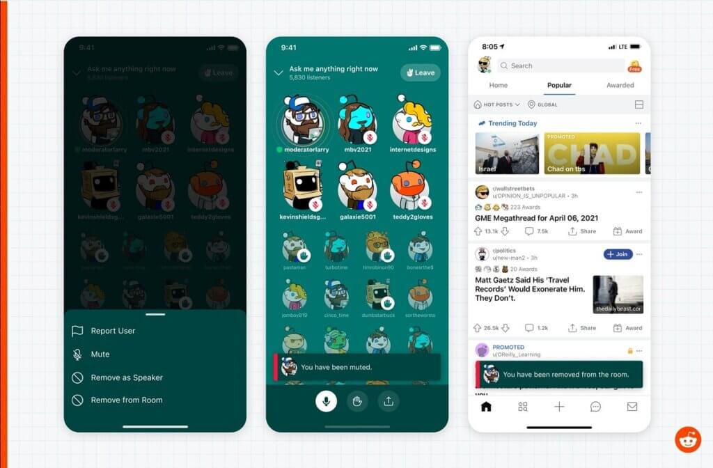 Sneak Preview of Reddit talk- Latest Audio Chat Platform to compete against Clubhouse