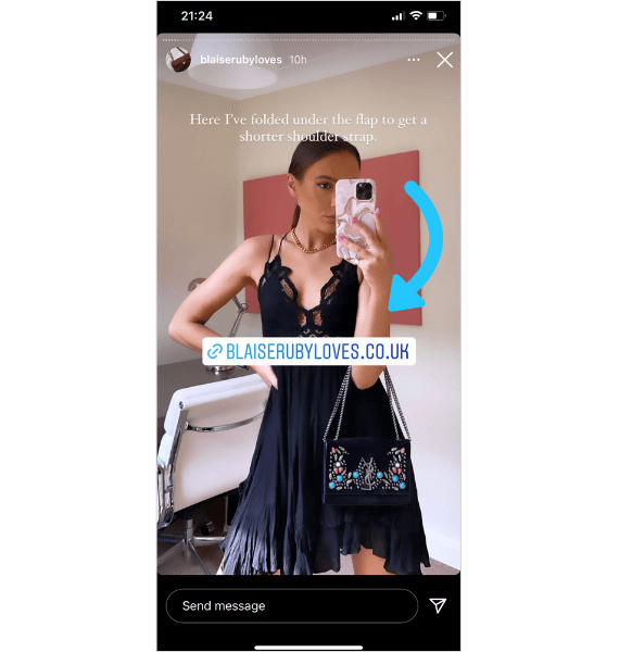 How link sticker feature works in Instagram Stories