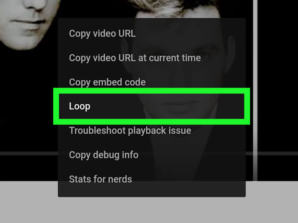 Loop Videos Option on Youtube Desktop