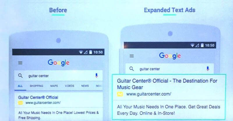 Expanded Text Ads Feature to improve Google Ads Quality Score
