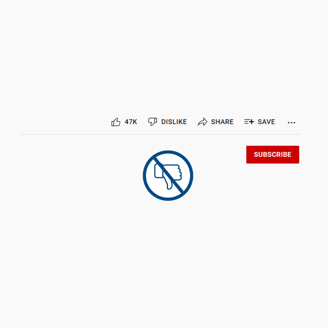youtube dislike button hidden