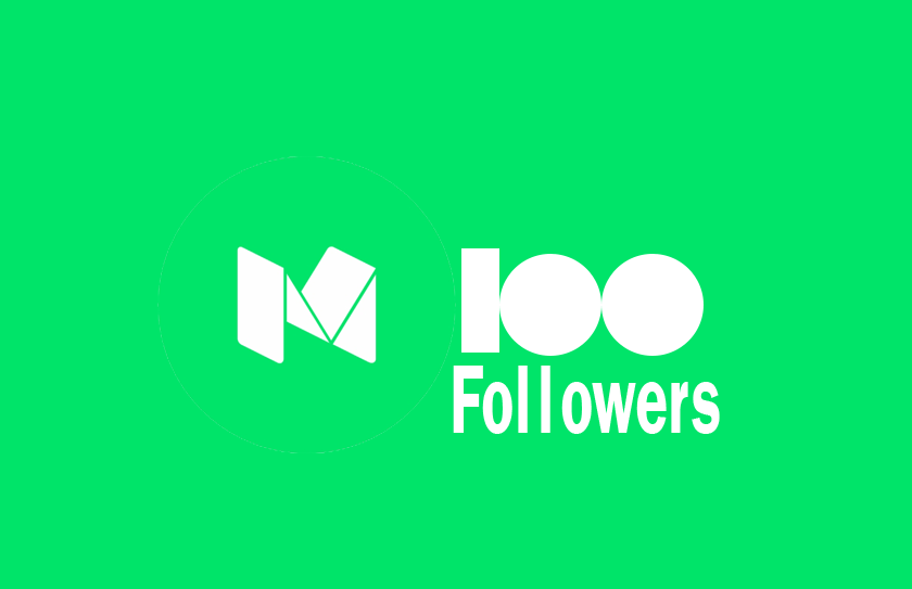 100 Followers on Medium