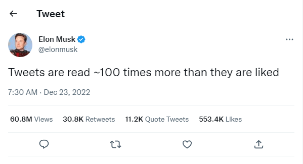Elon Musk tweet 60 million views