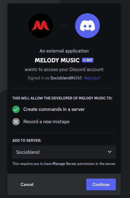 how to add discord music bot to your server step 3 1