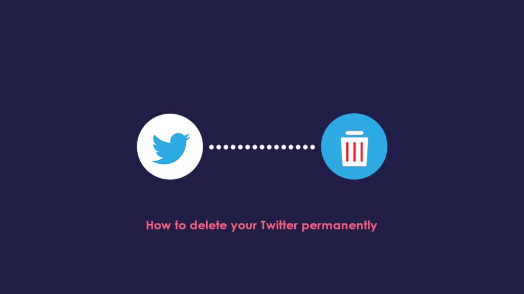 how to delete your Twitter account using your phone permanently