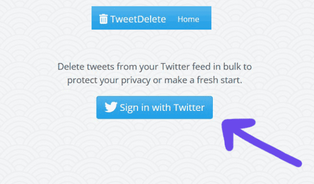 TweetDelete third-party website