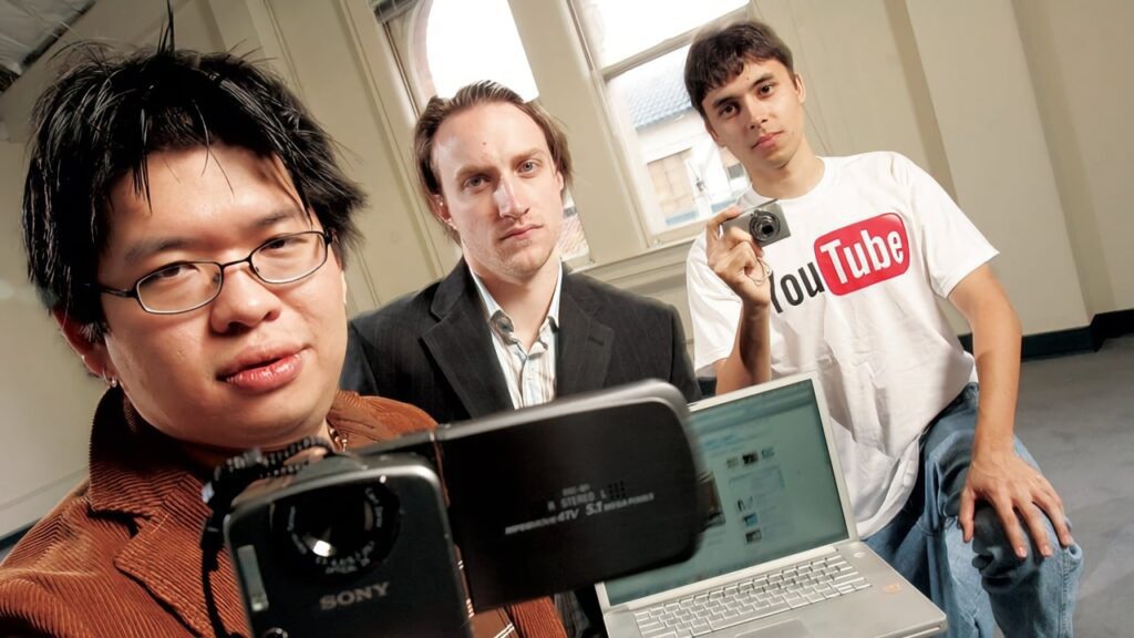 Steve Chen, Chad Hurley and Jawed Karim