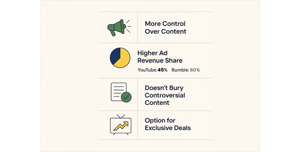 why some people prefer Rumble over Youtube