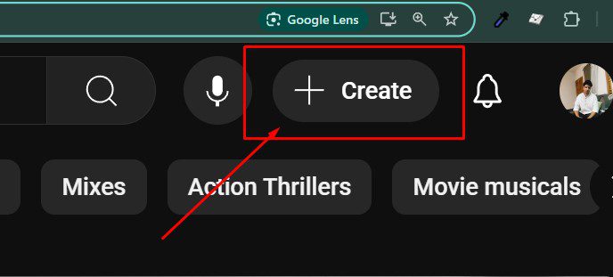 create youtube community post step 1