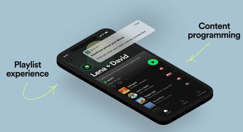 Spotify Blend (image source: Spotify)