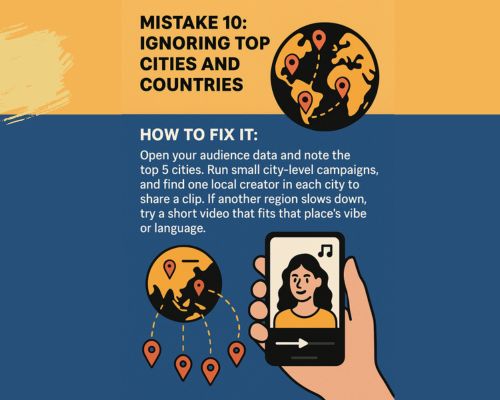 top 10 mistake on Spotify. Ignoring top cities and countries.