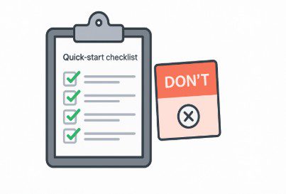 check list - dos and donts for reddit