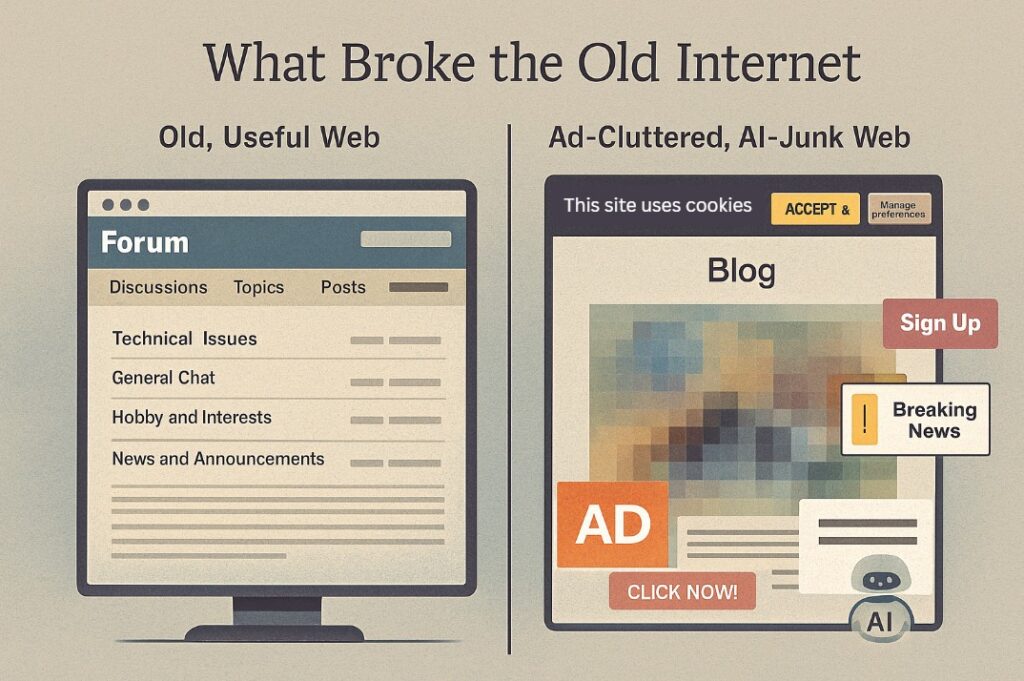 What Broke the Old Internet