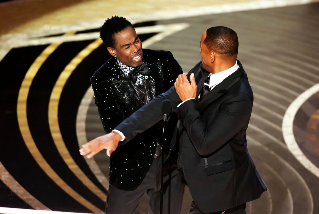 Will Smith slapping Chris rock