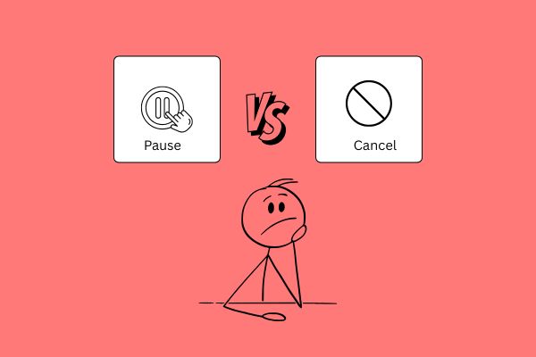 pause vs cancel for youtube memberships