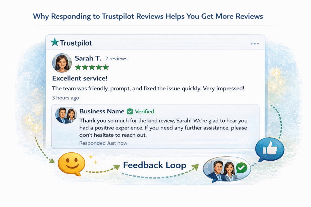 responding to reviews on Trustpilot
