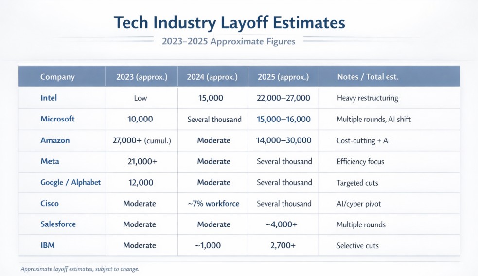layoffs in tech companies