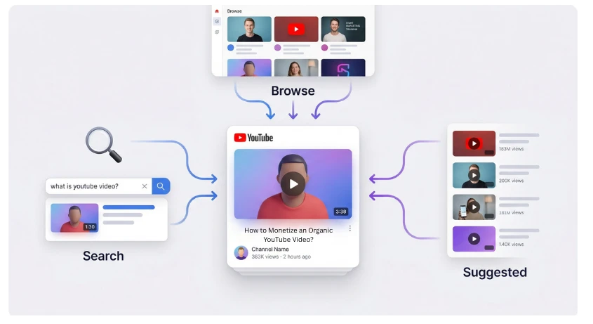 How Organic YouTube Views Work Search Browse and Suggested Traffic Sources