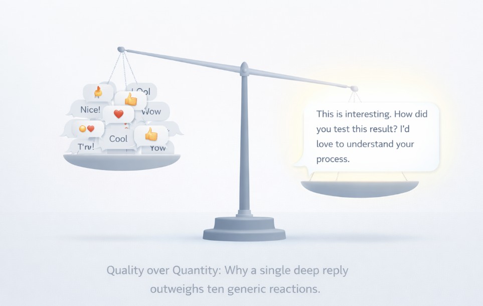 quality over quantity for Facebook comments