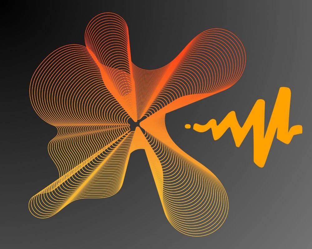 Abstract soundwave illustration representing Audiomack Plus music streaming, premium listening, and high-quality audio experience.