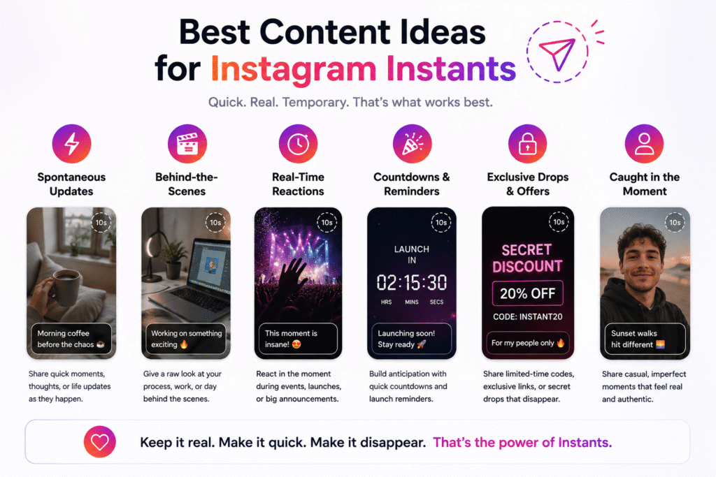 Best Content Ideas for Instagram Instants