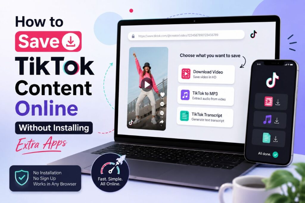 save tiktok content