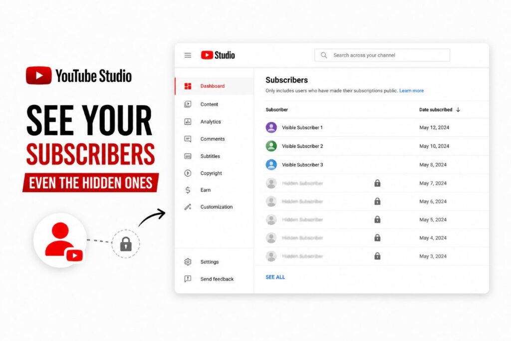 see your youtube subscribers