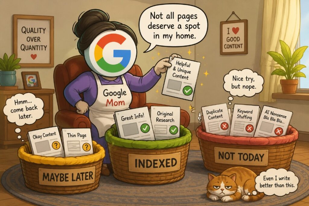 Google mom loves quality content