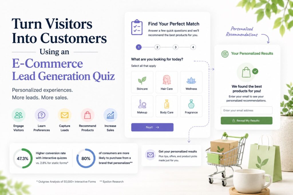 Turn Visitors Into Customers Using an E-Commerce Lead Generation Quiz ecommerce quiz